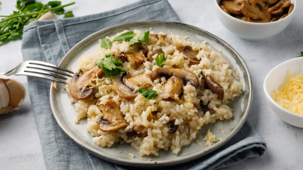 Recetas arroz roa champiñones arroz con queso y vegetales